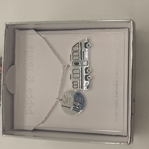 Pippa & Rawls travel RV silver necklace